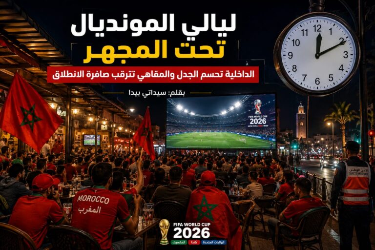 ليالي المونديال تحت المجهر الداخلية تحسم الجدل والمقاهي تترقب صافرة الانطلاق