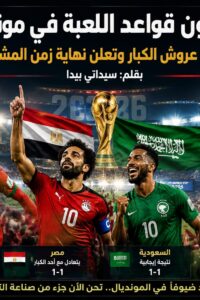 العرب يغيّرون قواعد اللعبة في مونديال 2026 تعادلات تهز عروش الكبار وتعلن نهاية زمن المشاركة الرمزية